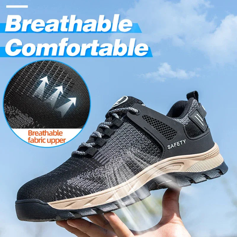 Unisex Indestructible Non-Slip Work Shoes With Steel Toes - ShopHub