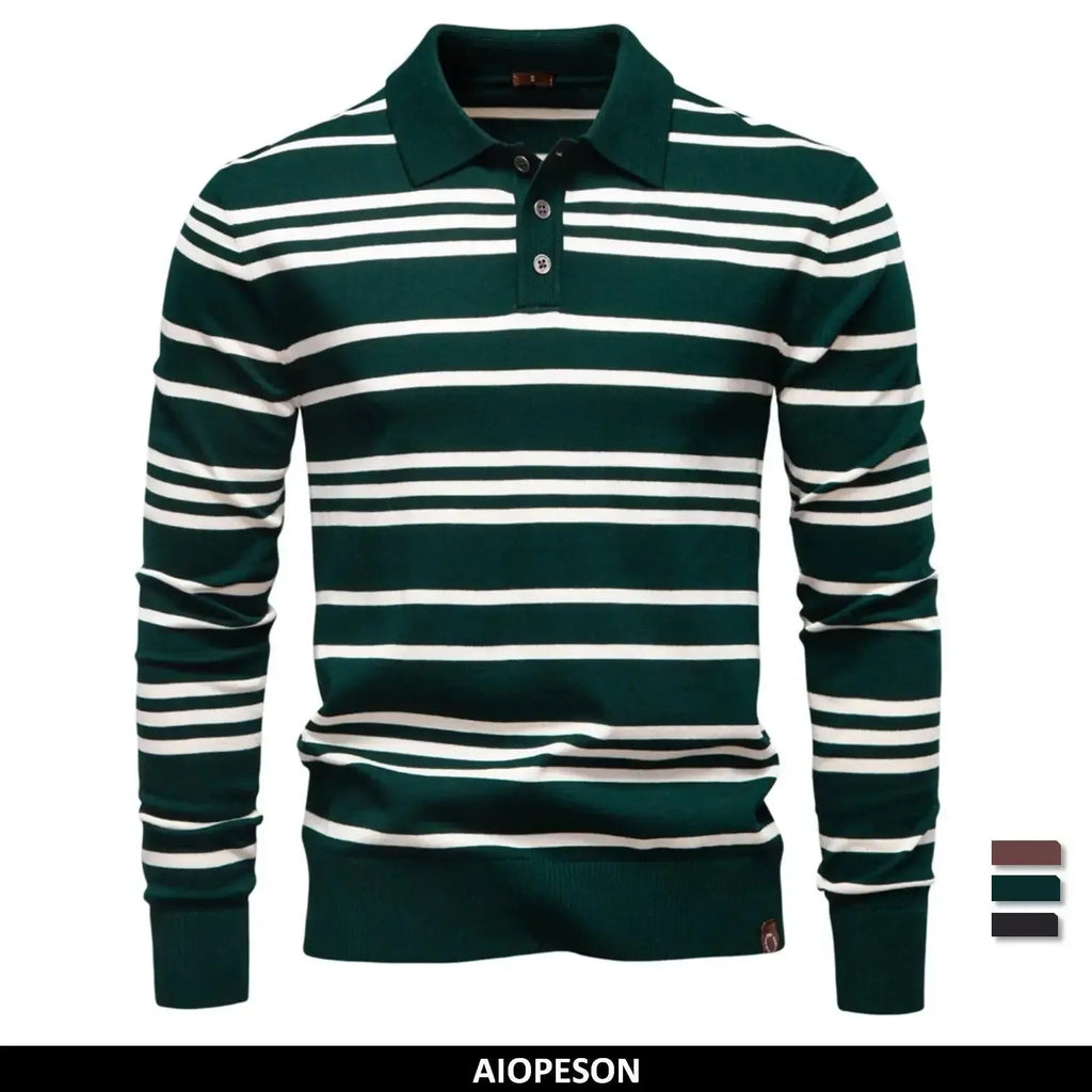 AIOPESON Colour Block Polos - ShopHub