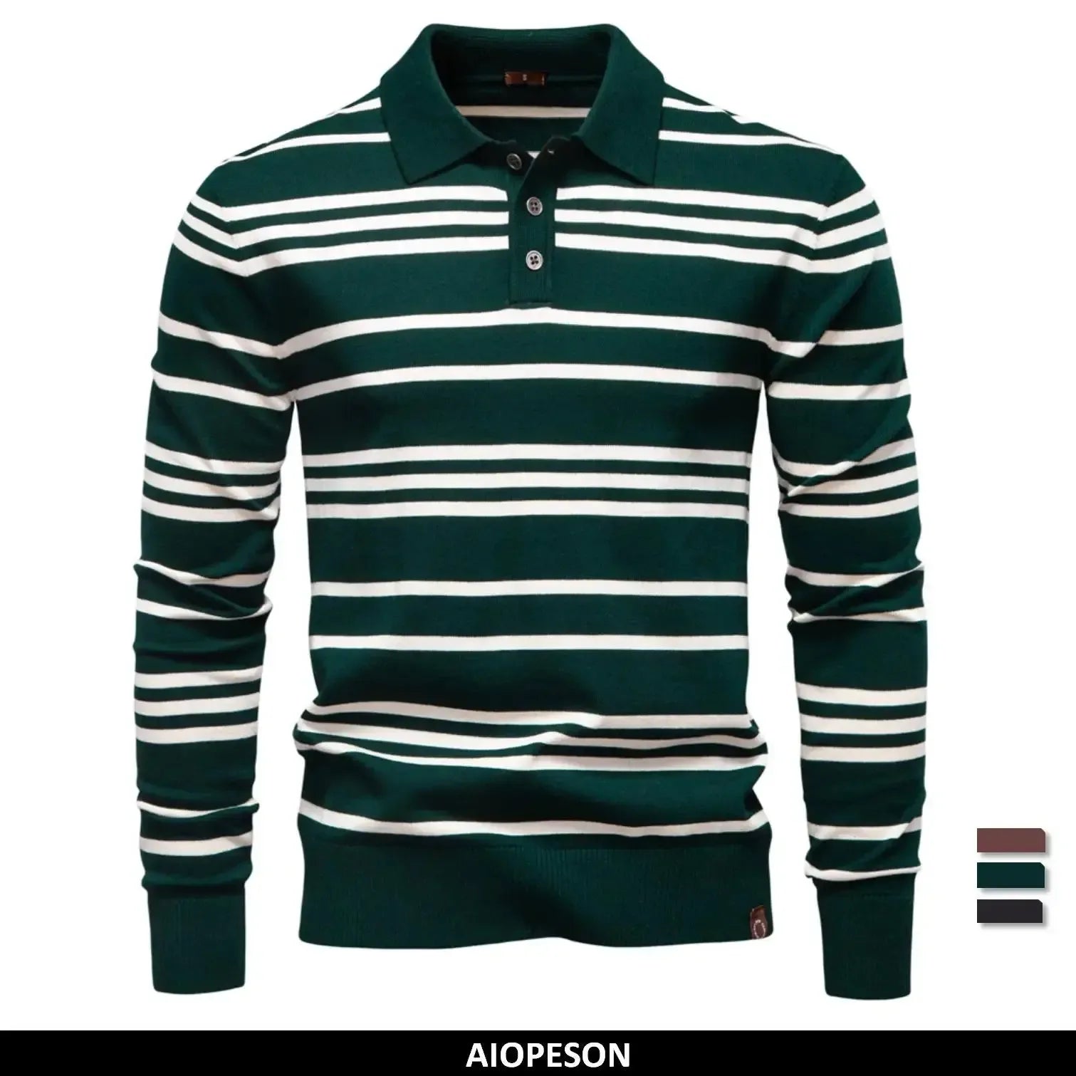 AIOPESON Colour Block Polos - ShopHub