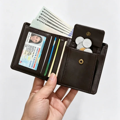 Slim Thin Credit Card Holder Men Wallets Money Bags Pu Leather Small Short Male Coin Purse Mini Wallet for Men Carteira Feminina