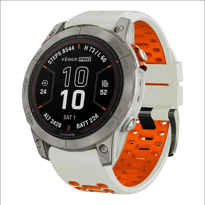 Quickfit Silicone Watch Band for a Range of Garmin Watches (26mm) (See list of models in the description) Habicare