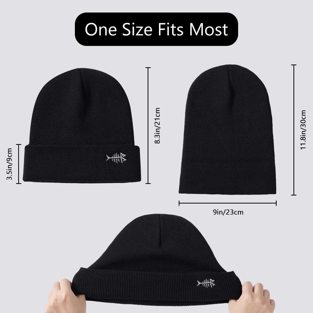 BASSDASH Winter Stretchy Knit Beanie