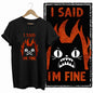 COOLMIND Black Cat Graphic Cotton T-Shirt | Women's Design Collection