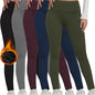 Women's Fleece-Lined Thermal Leggings – High-Waisted (5-Pack) Habicare