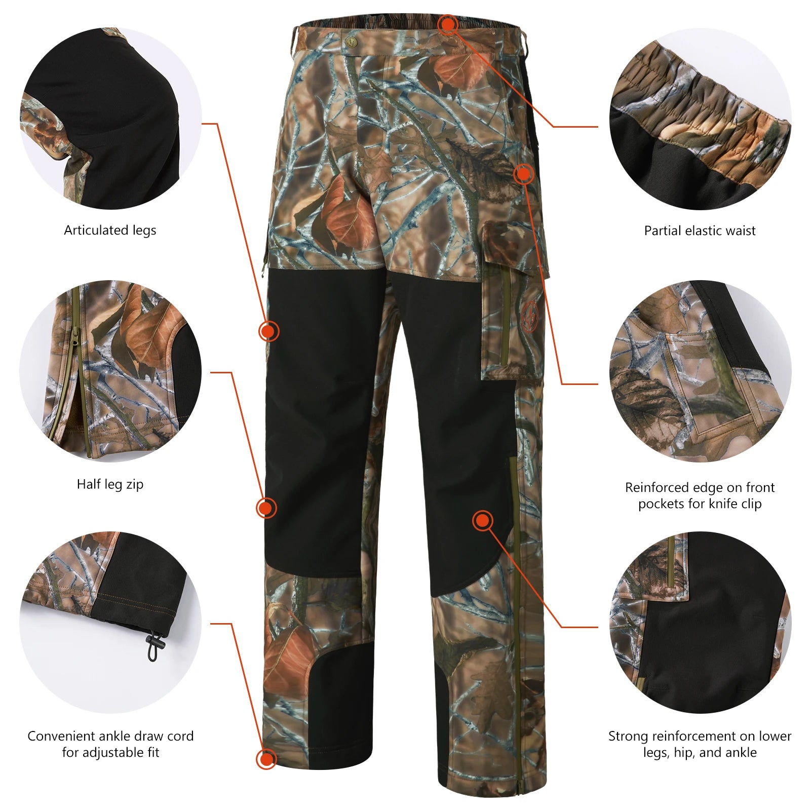 BASSDASH Splice Insulated Hunting Softshell Pants ShopHub