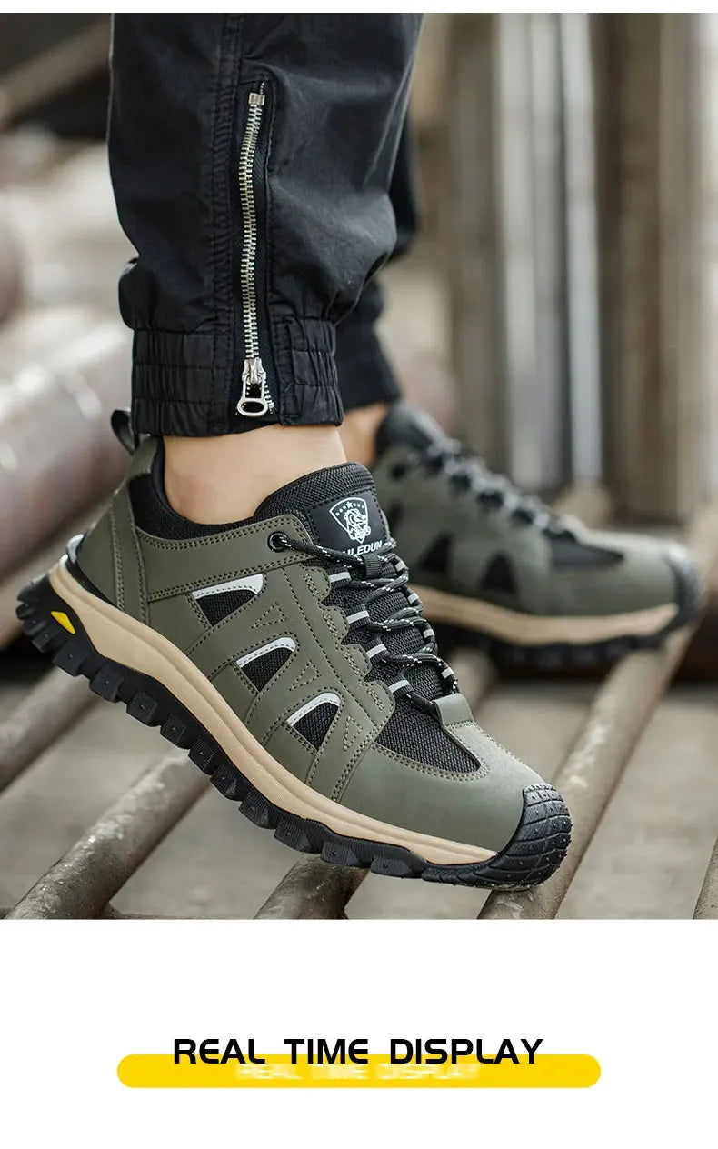 Kankeirr Men’s Steel Toe Work Shoes - ShopHub