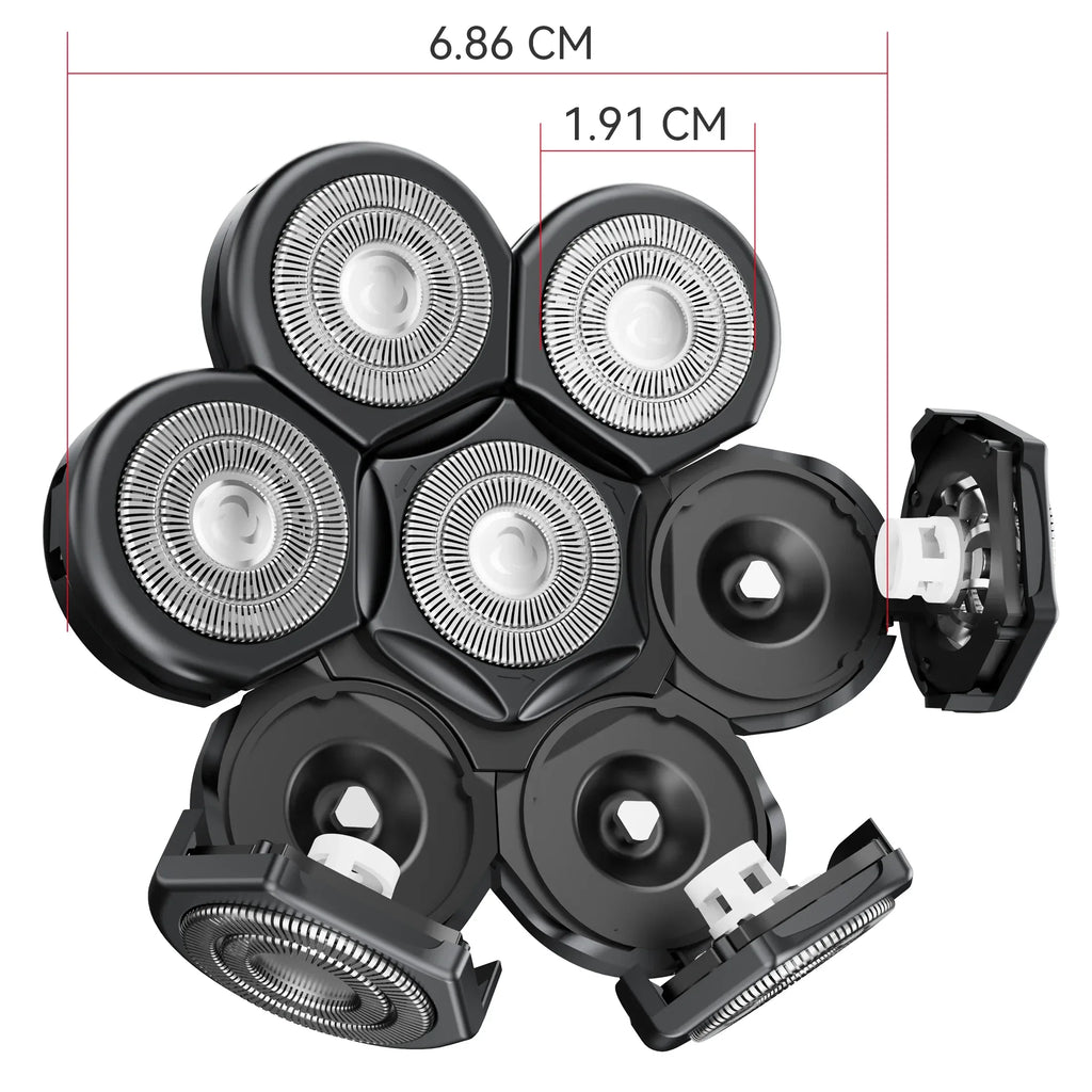 Kensen S8 7D 5 In 1 Electric Shaver Replacement Heads - ShopHub