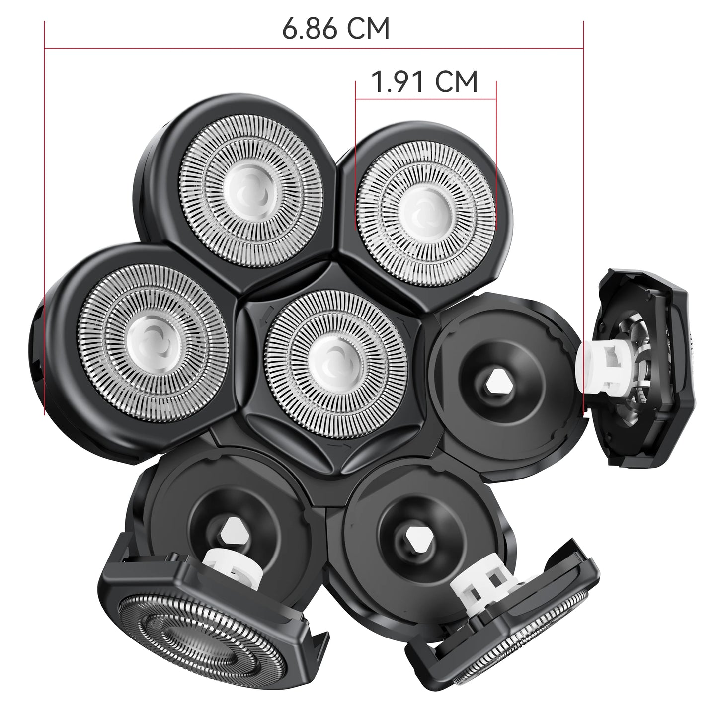 Kensen Electric Shaver Head Replacement for 7D Floating Washable Shaver