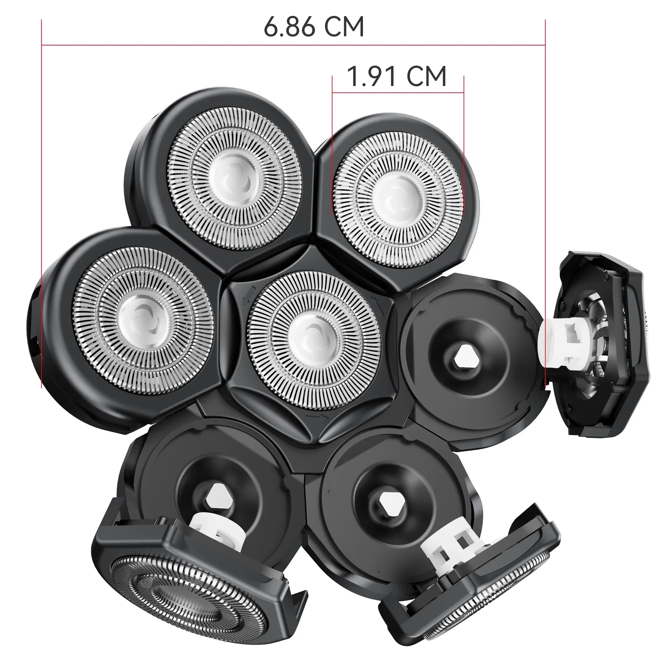 Kensen S8 7D 5 In 1 Electric Shaver Replacement Heads - ShopHub