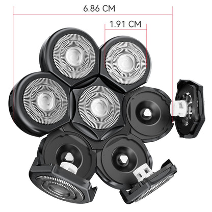 Kensen Electric Shaver Head Replacement for 7D Floating Washable Shaver