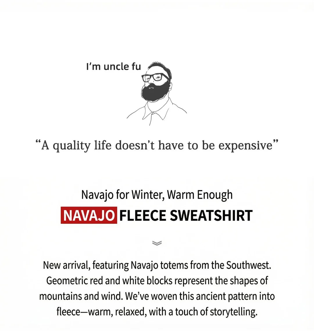 Maden Men's Vintage Navajo Polar Fleece Jacket Stand Collar Zip-Up Patchwork Sweatshirt Warm Cardigan for Spring and Autumn Coat