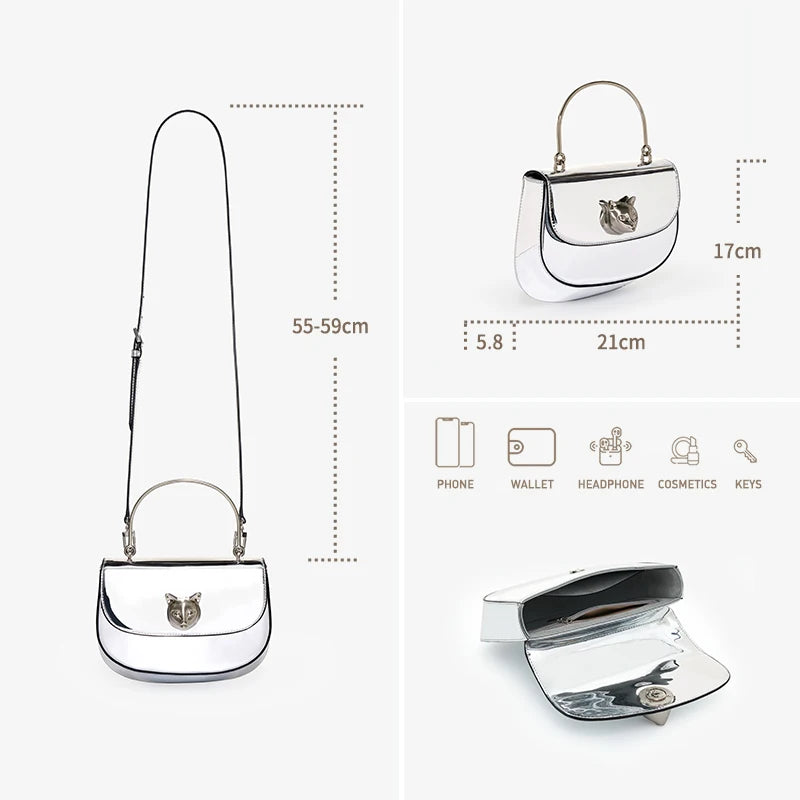 BAFELLI 2026 NEW WOMEN'S HANDBAG CAT EVENING PURSE LUXURY BRAND DESIGNER STYLE FASHION CASUAL CROSSBODAY LEATHER STYLISH