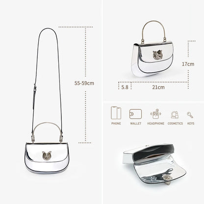 BAFELLI 2026 NEW WOMEN'S HANDBAG CAT EVENING PURSE LUXURY BRAND DESIGNER STYLE FASHION CASUAL CROSSBODAY LEATHER STYLISH