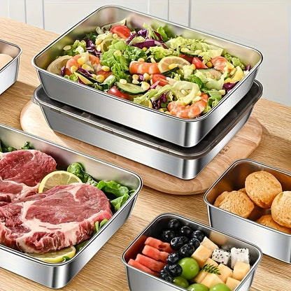 5pc Stainless Steel Food Storage Containers Set