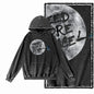 Orbit Runner Astronaut Acid-Washed Black Hoodie