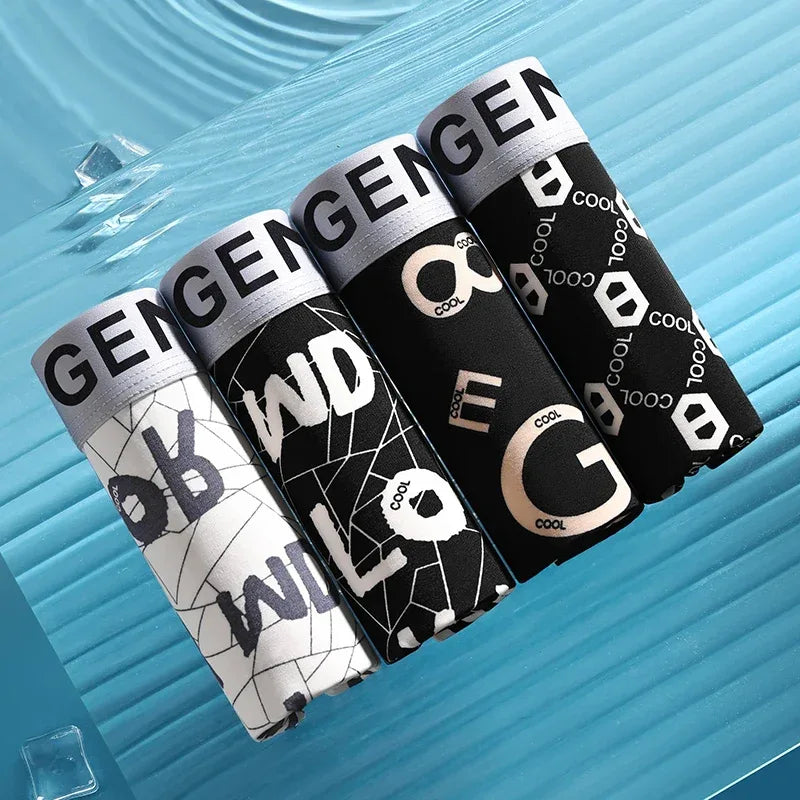 Men's Ice Silk Boxer Shorts - ShopHub