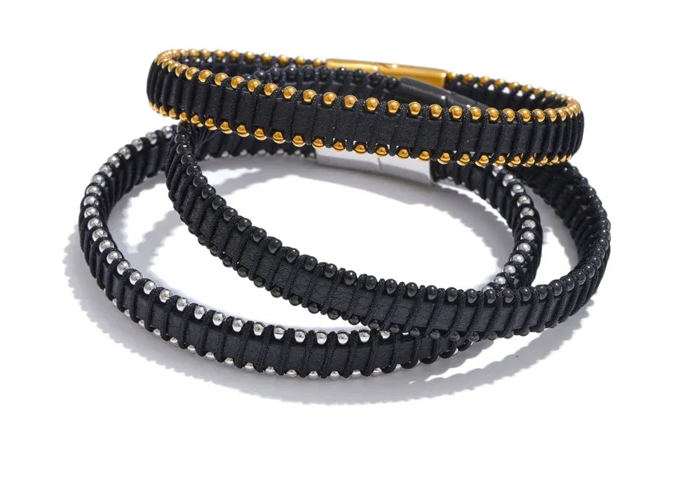 22cm Men’s Fibre Rope Braided Classic Bracelet - ShopHub