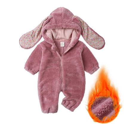 Kids Tales Snuggle Bunny Plush Hooded Baby & Toddler Romper