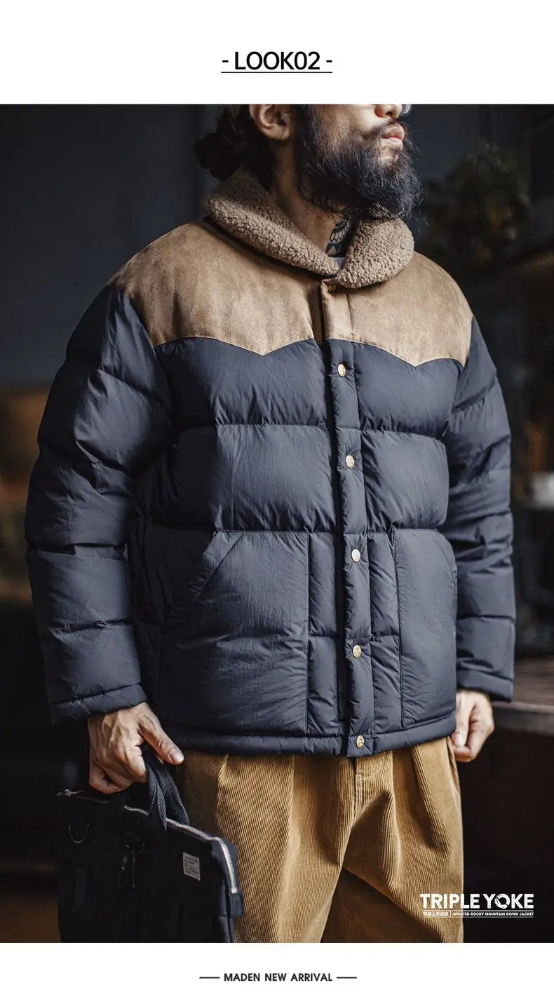Maden Premium 90% White Duck Down Puffer Jacket