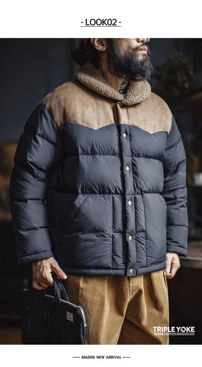 Maden Premium 90% White Duck Down Puffer Jacket