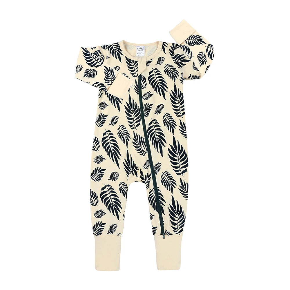 Kids Tales Little Daydream Cotton-Blend Double-Zip Romper