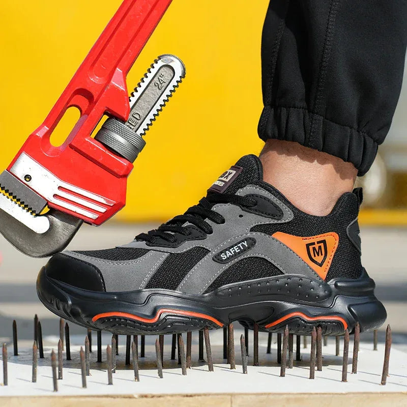 Unisex Safety Shoes Featuring Anti-Smash Steel Toe Protection - ShopHub