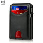 RFID Smart Men Wallets Anti-Theft Magnet Credit Card Holder Front Pocket Carbon Fiber Minimalist Wallet Bank Cardholder Case
