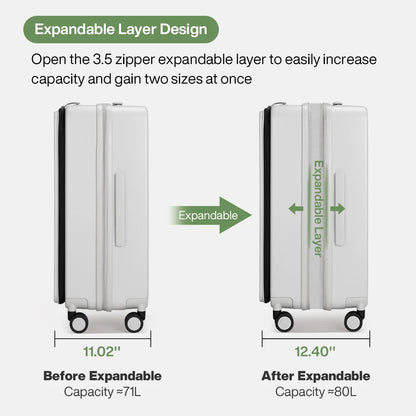 Mixi Expandable Carry On Luggage