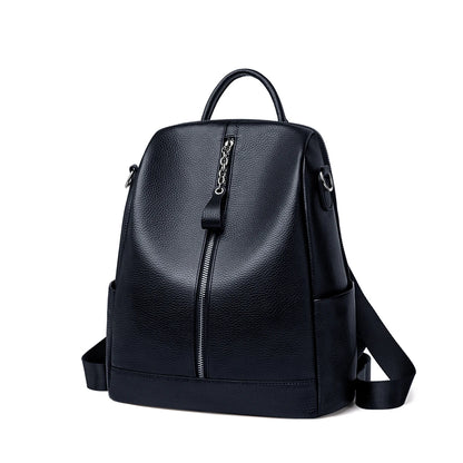 ZOOLER HOT Full Genuine Leather Backpack Women Fashion Backpack Black College Girls Bags Zipper Design Real Leather Bags #hs222