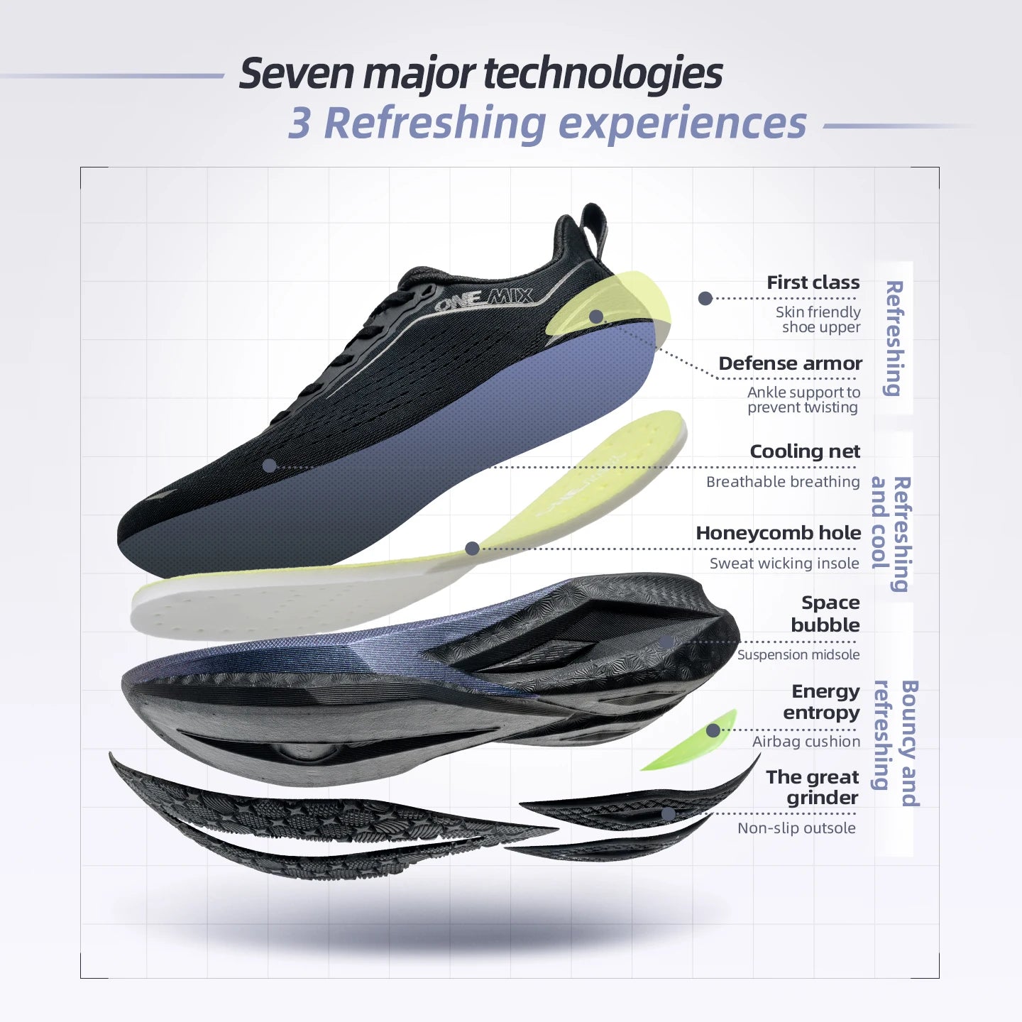 ONEMIX Unisex Running Shoes