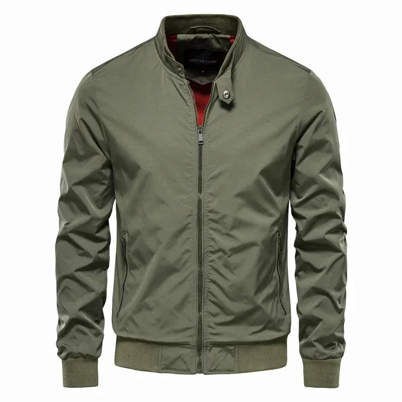 AIOPESON Solid Colour Baseball Jackets - ShopHub