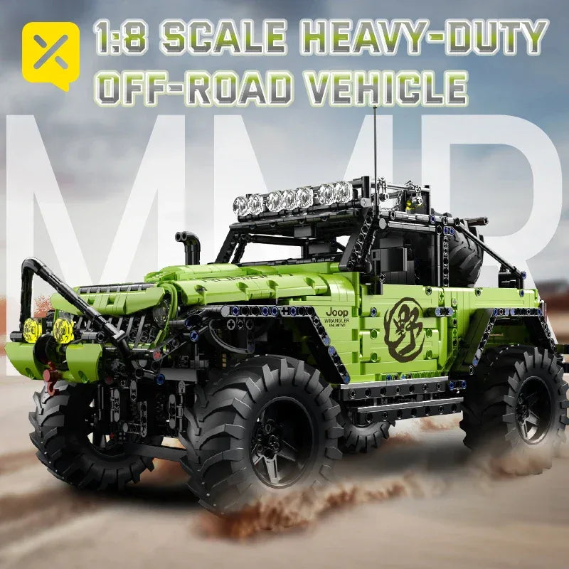 TOYLINX 1:8 Scale Heavy-Duty Off-Road Vehicle Building Blocks - ShopHub