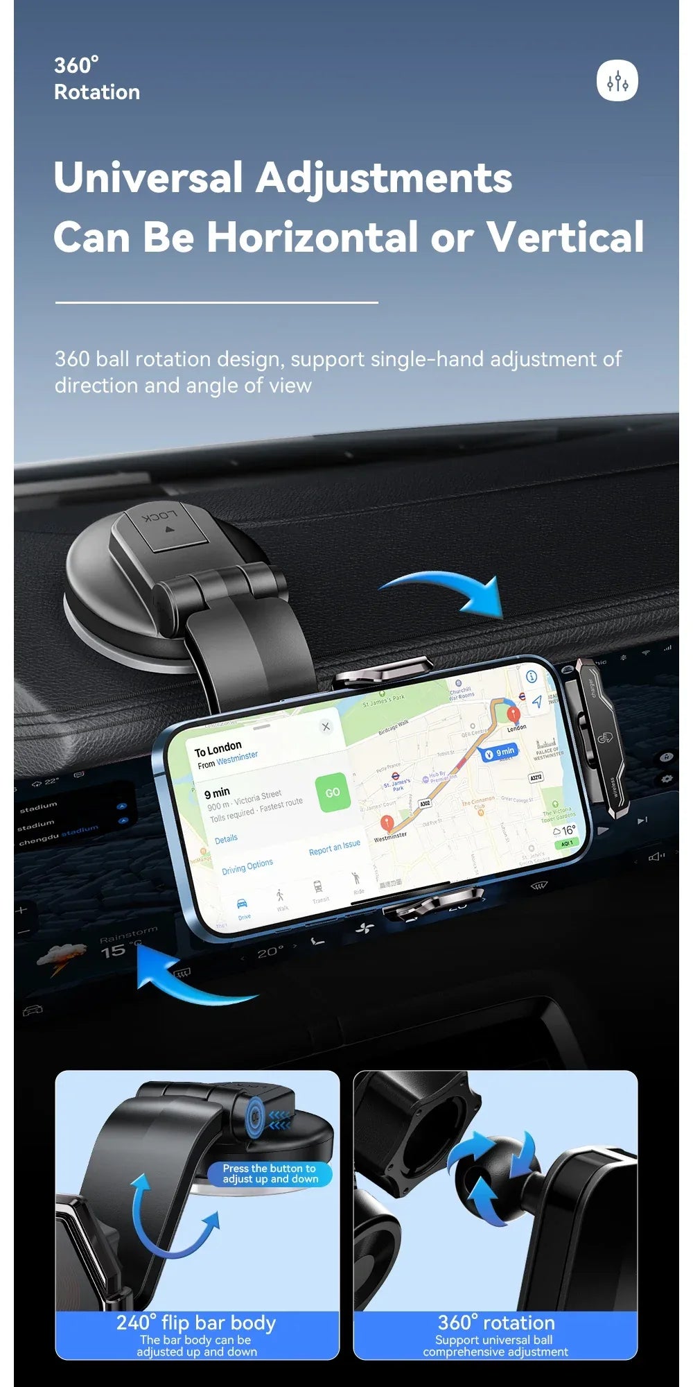 Essager Dashboard Phone Holder - ShopHub
