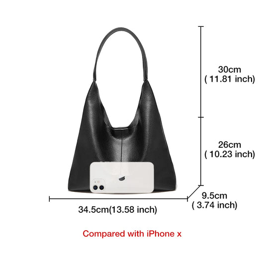 FOXER Minimalism Split Leather Women Shoulder Underarm Bag 2026 New Solid Casual Hobo Bag Female Daliy Tote Bag Purse