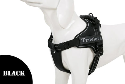 Truelove Dog Harness No-Pull Reflective Stitching Ensure Two Ways Using Explosion-proof Outdoor Adventure Big Dog Puppy TLH5753