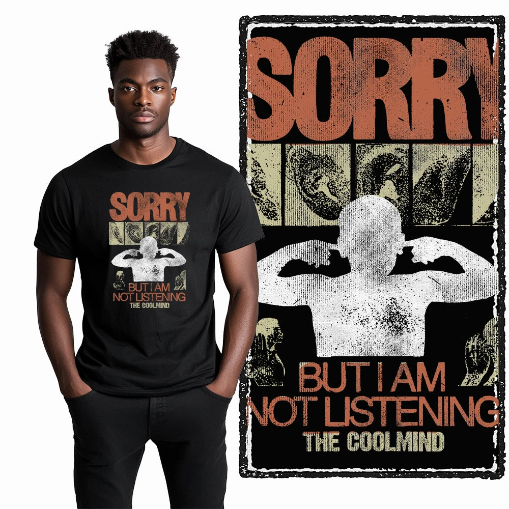COOLMIND X0068 Silent Rebellion Graphic Tee