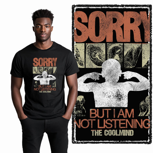 COOLMIND X0068 Silent Rebellion Graphic Tee