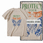 COOLMIND X0119 Wings of Joy Butterfly Cotton Tee