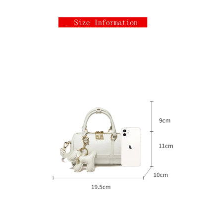 FOXER 2026 New Women's Handbag Fashion Barrel Bag Textured Cowhide Leather Lady Crossbody Bag Casual Commuter Shoulder Purse