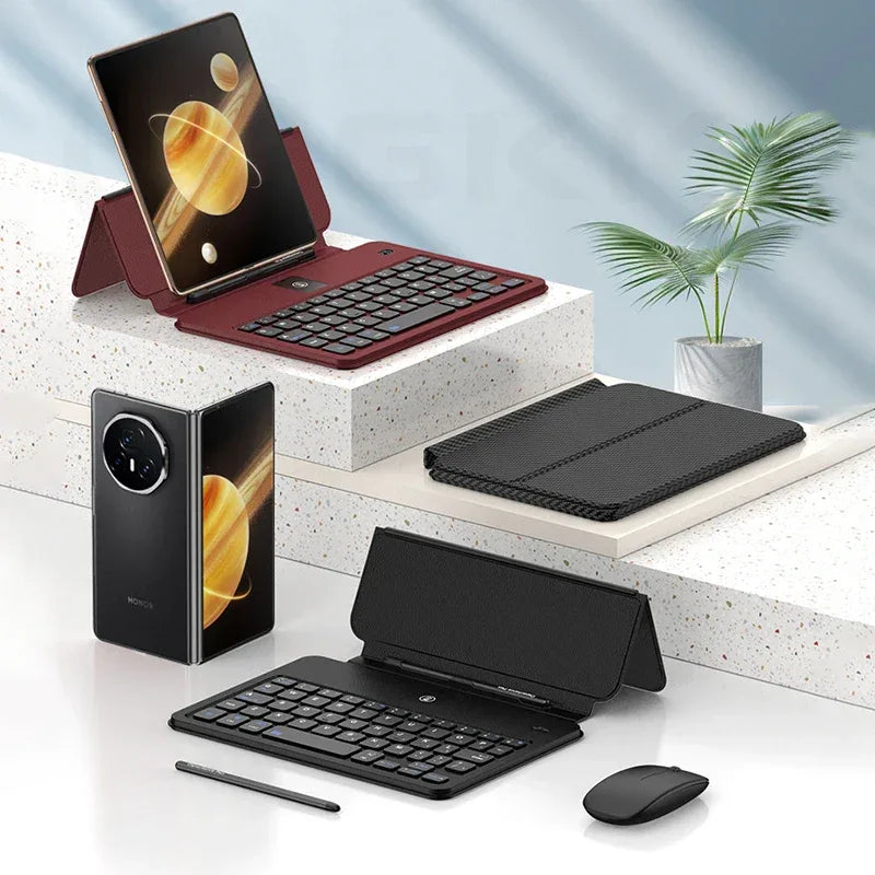 Fraternize Leather Fold Stand Keyboard Case - ShopHub