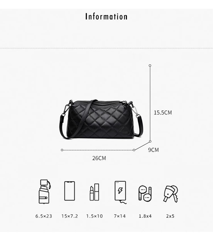 FOXER Genuine Leather Women's Shoulder Bag