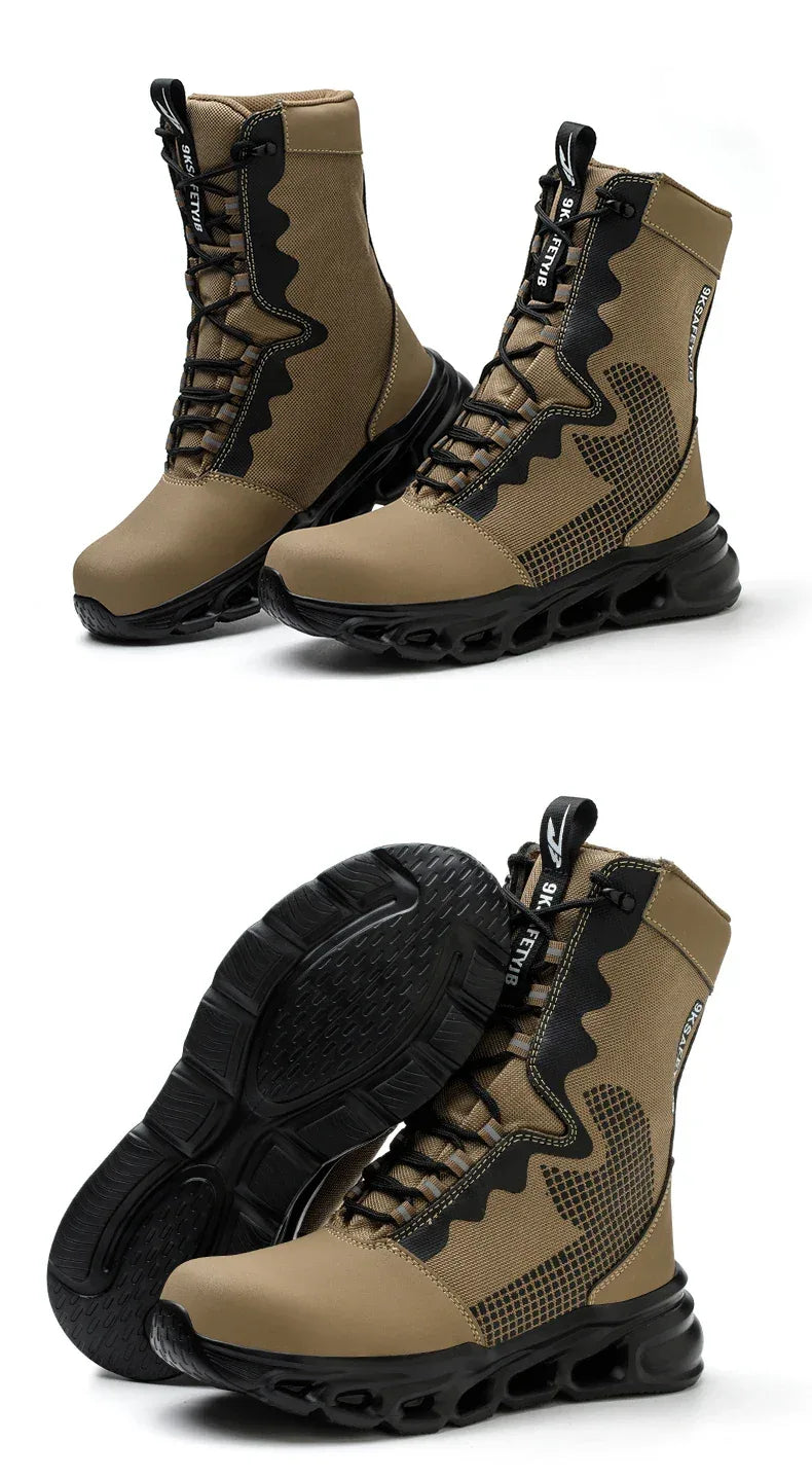 Kankeirr Indestructible Men's Steel Toe Work Boots - ShopHub