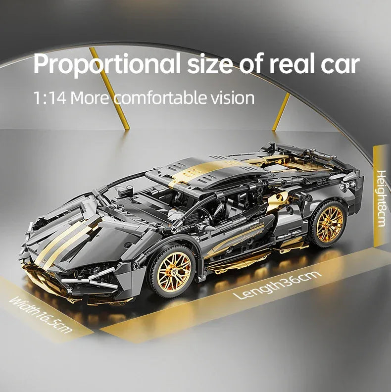 TOYLINX 1:14 Supercar Building Blocks Toy - ShopHub