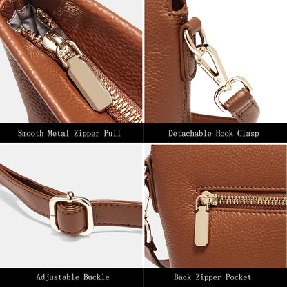 FOXER Lady's Shoulder Bag Cowhide Leather 2026 New Cross Body Bag Commute Work Handbag Casual Cellphone Purse