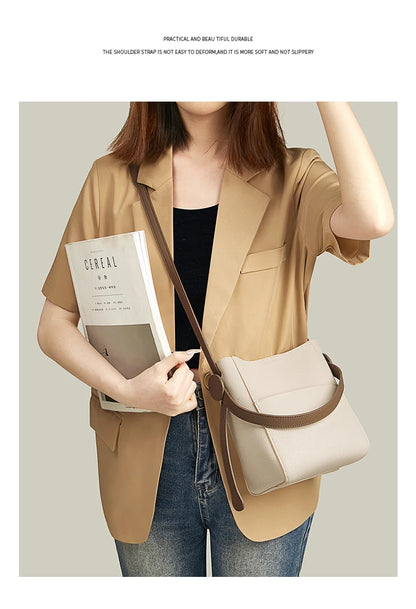 FOXER Split Leather Crossbody Shoulder Bag