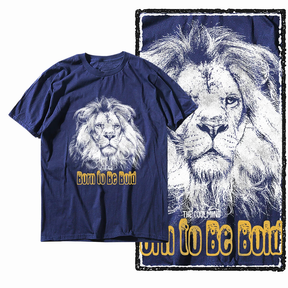 COOLMIND MAV Lion Graphic Cotton Tee