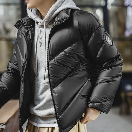 Maden Men's 90% White Duck Down Jacket