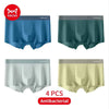 MiiOW Men's Silky Boxer Briefs — Antibacterial Crotch 4-Pack