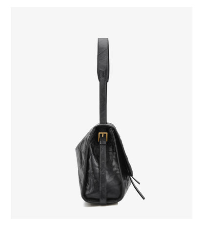 FOXER Wrinkled Genuine Leather Women's Crossbody Bag