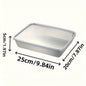 4-Piece Stainless Steel Baking Pans with Lids